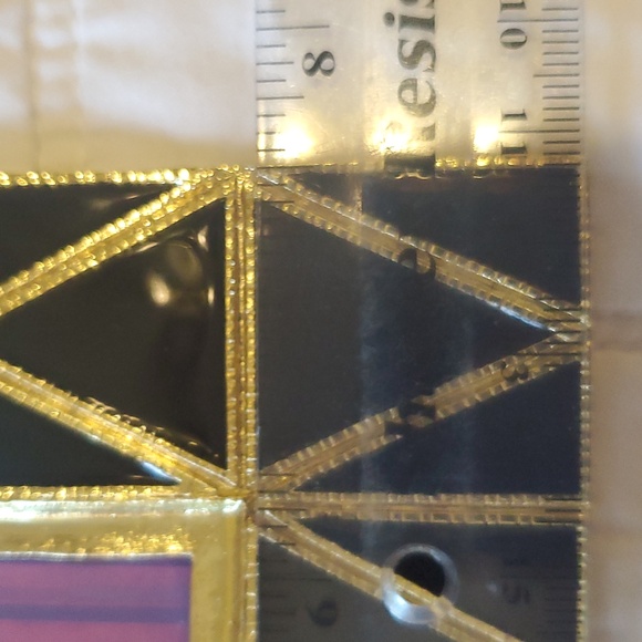 Hollywood Regency Frame Black and Gold Picture Frame Metal Max Studio 5x7 - Picture 6 of 7